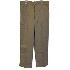 Classroom Boys Khaki Pants Size 8 Flat Front Pockets Adjustable Waist Beige